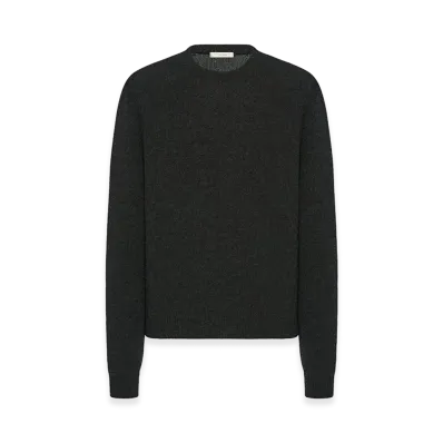 The Row Varly Cashmere Sweater "Charcoal Melange"