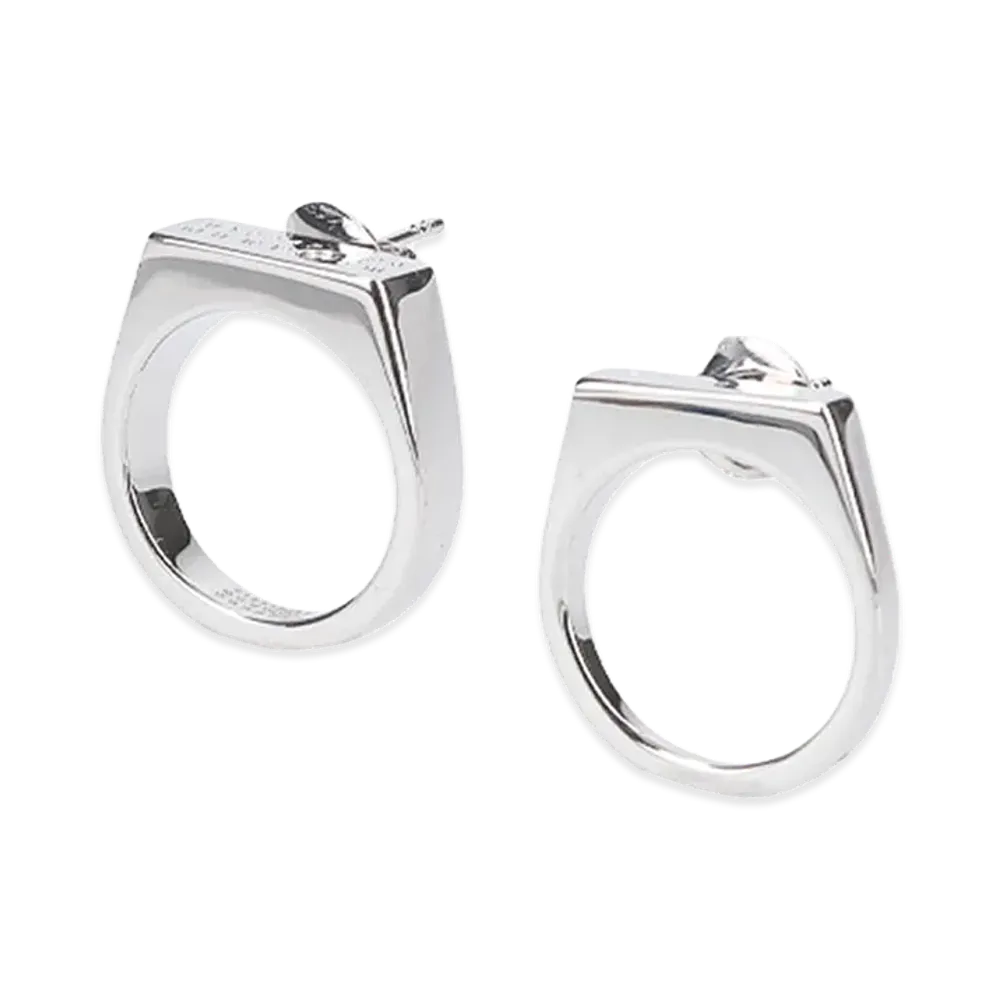 MM6 Maison Margiela Women's Earrings "Silver"