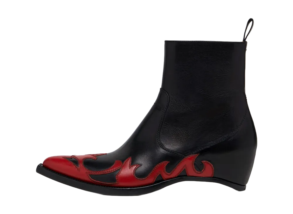 Maison Margiela Heelless Western Frame Boots "Black"