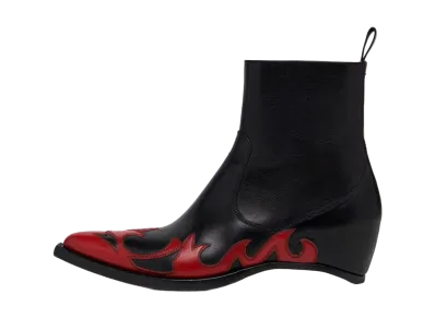 Maison Margiela Heelless Western Frame Boots "Black"