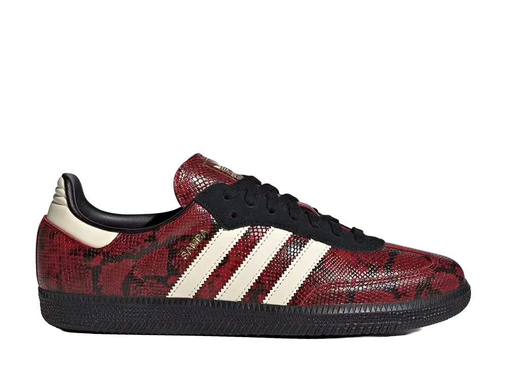 adidas Samba OG "Snakeskin/Team Victory Red"