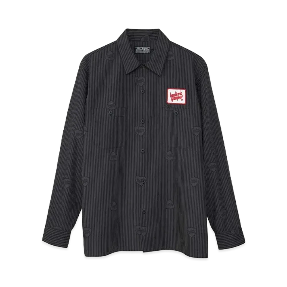 HYSTERIC GLAMOUR Sound Vibration Engineer Shirt "Charcoal Gray"