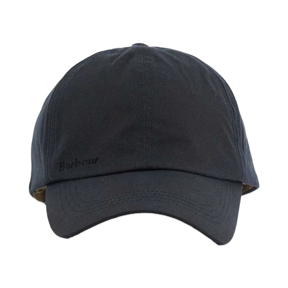 Barbour Wax Cotton Baseball Cap "Navy"