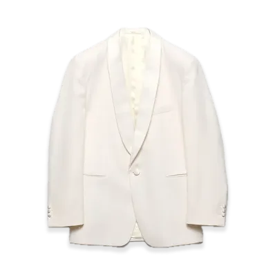 PRADA Wool Tuxedo Jacket "White"