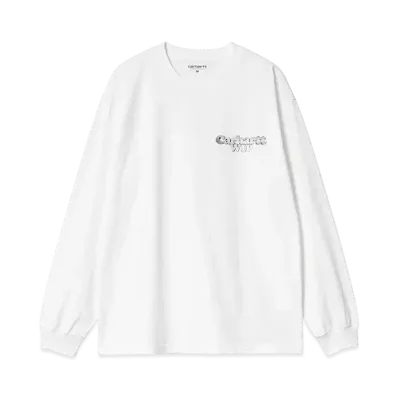 Carhartt WIP L/S Chain Link T-Shirt "White/Silver"