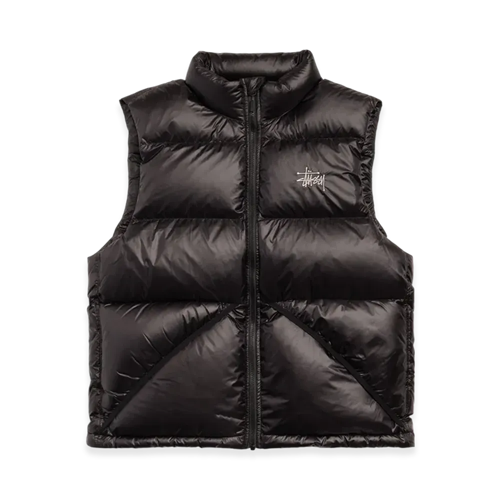 Stussy Micro Ripstop Down Vest "Black"
