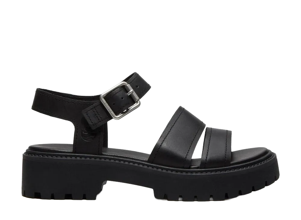ティンバーランド ウィメンズ ストーン ストリート プラットフォーム バックストラップ サンダル "ブラック"