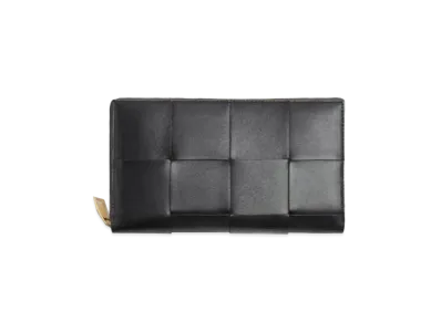 Bottega Veneta Zip Around Wallet "Black"