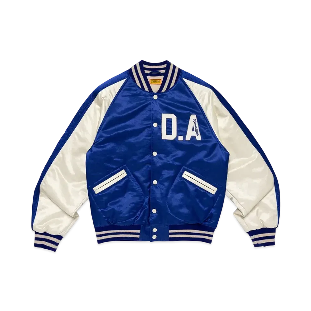 HUMAN MADE Satin Stadium Jacket "Blue"