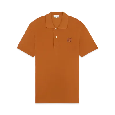 Maison Kitsune Bold Fox Head Patch Comfort Polo "Tobacco"