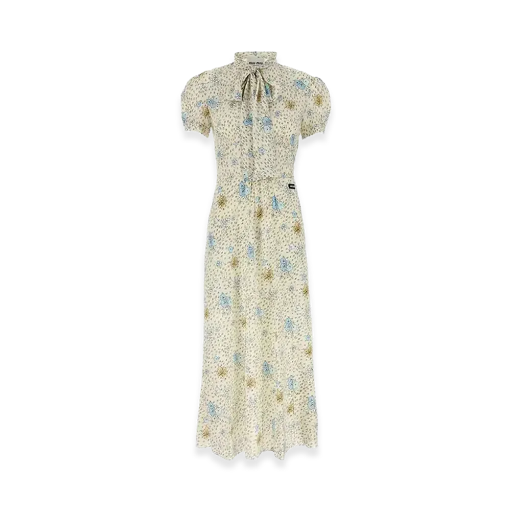 MIU MIU Women's Cdc Campanula Dresses "White"