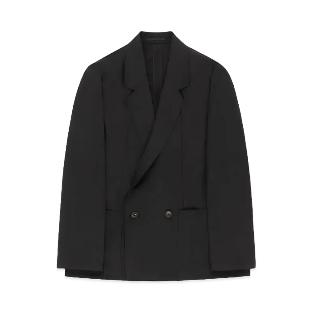 Aime Leon Dore Double-Breasted Gabardine Jacke "Black"