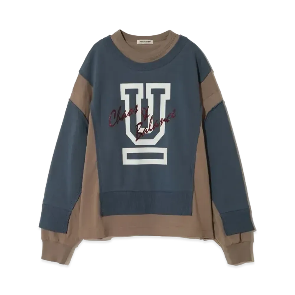 UNDERCOVER Cotton Long Sleeve T-Shirt "Gray Blue"