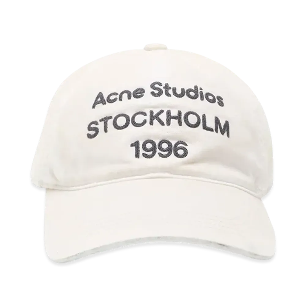 Acne Studios Logo Cap "Dusty White"
