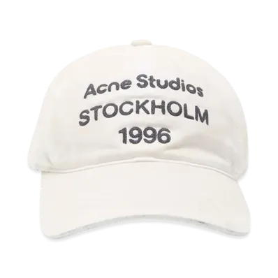 Acne Studios Logo Cap "Dusty White"