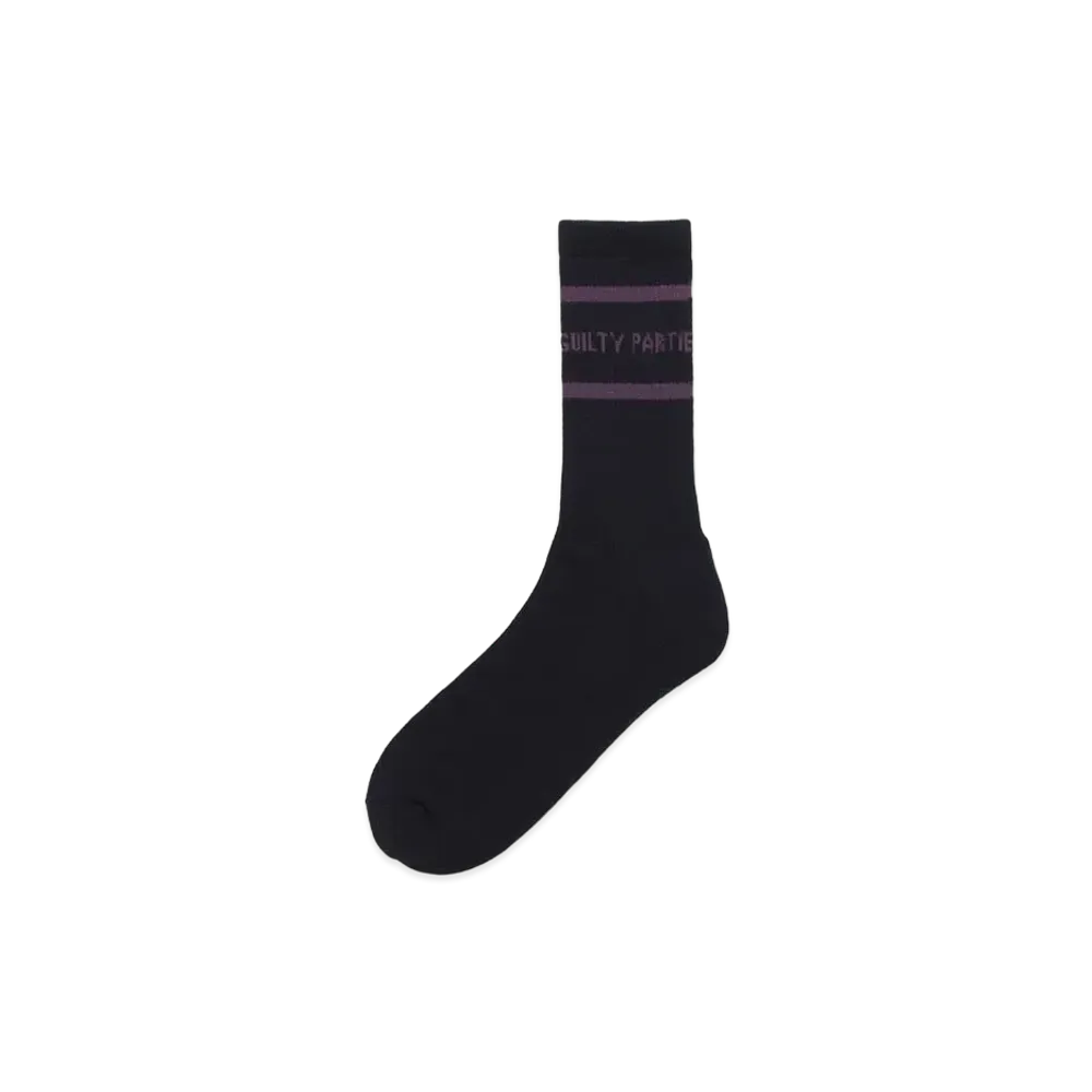 WACKO MARIA Sports Socks "Black Purple"
