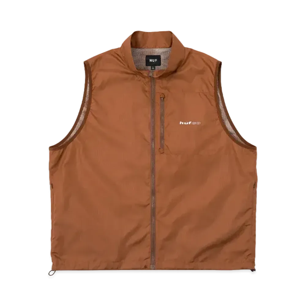 HUF Summer 24 CO Zip Vest "Toffee"