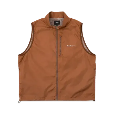 HUF Summer 24 CO Zip Vest "Toffee"
