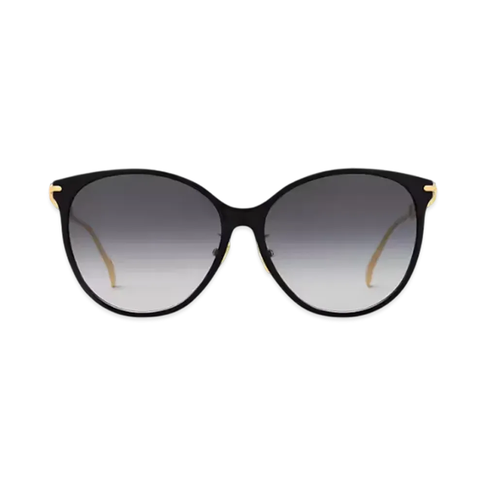 Louis Vuitton My LV Chain Two Cat Eye Sunglasses Monogram Flower LV Initial "Noir"