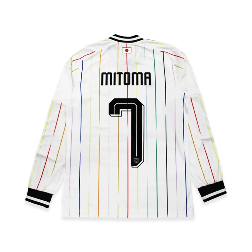adidas Soccer Japan 2026 Away Replica Jersey Long Sleeve #7 Kaoru Mitoma "OffWhite/Black"