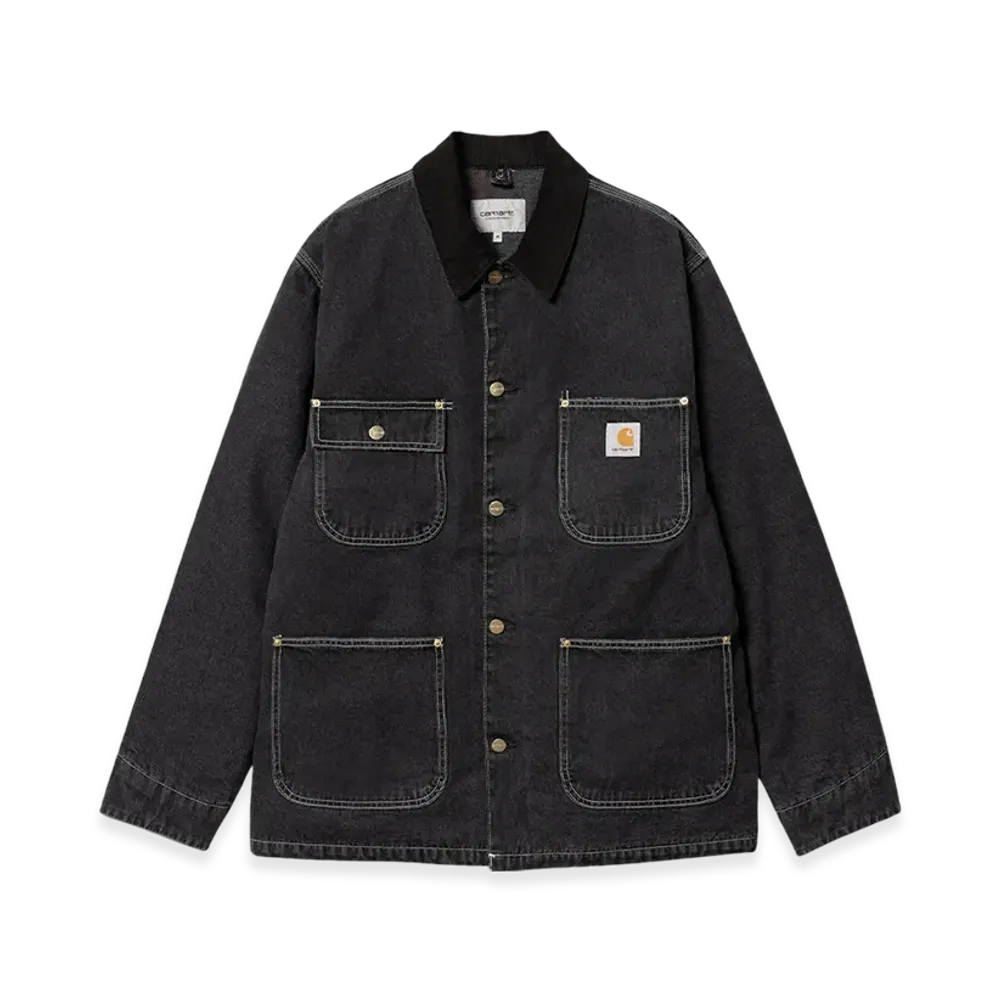 Carhartt WIP Norco Blue Denim OG Chore Coat "Black Stone Washed"