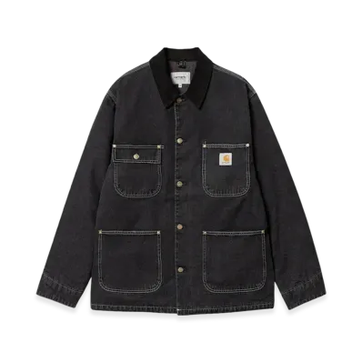 Carhartt WIP Norco Blue Denim OG Chore Coat "Black Stone Washed"
