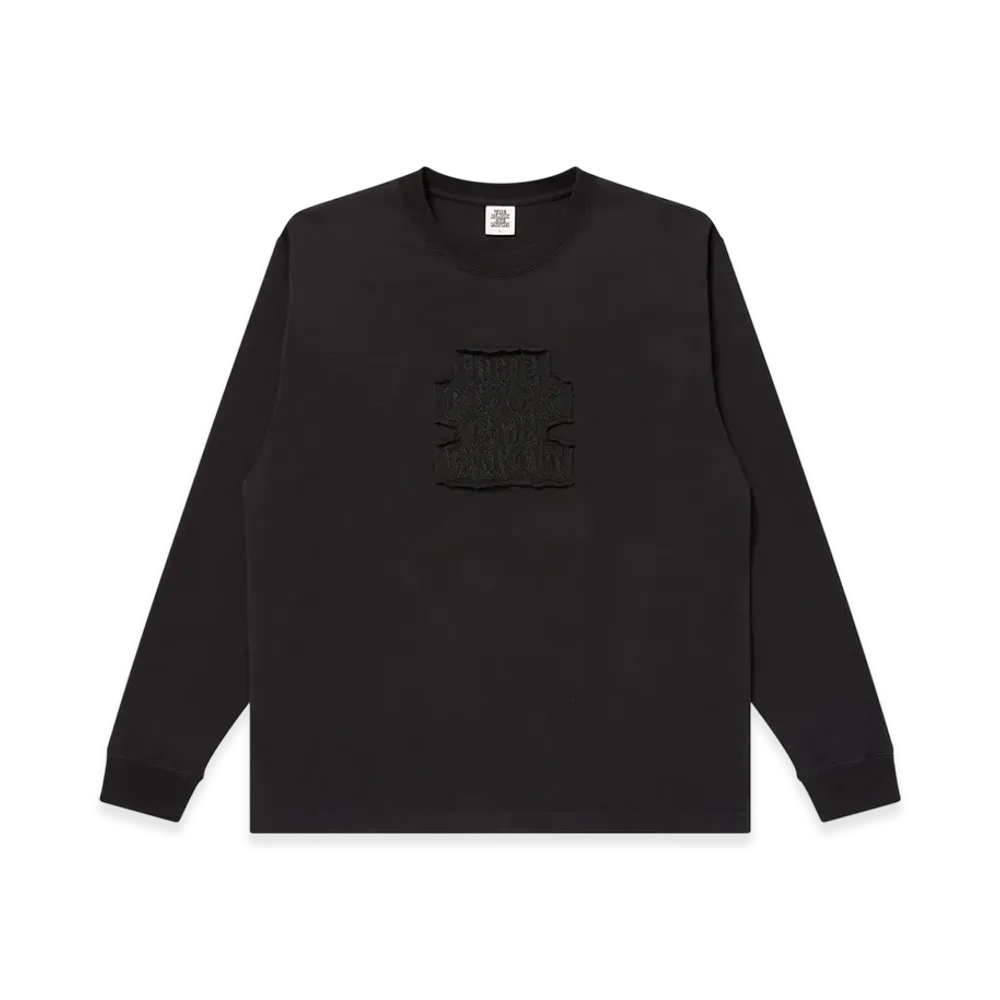 BlackEyePatch Washed OG Label Patched L/S Tee "Black"