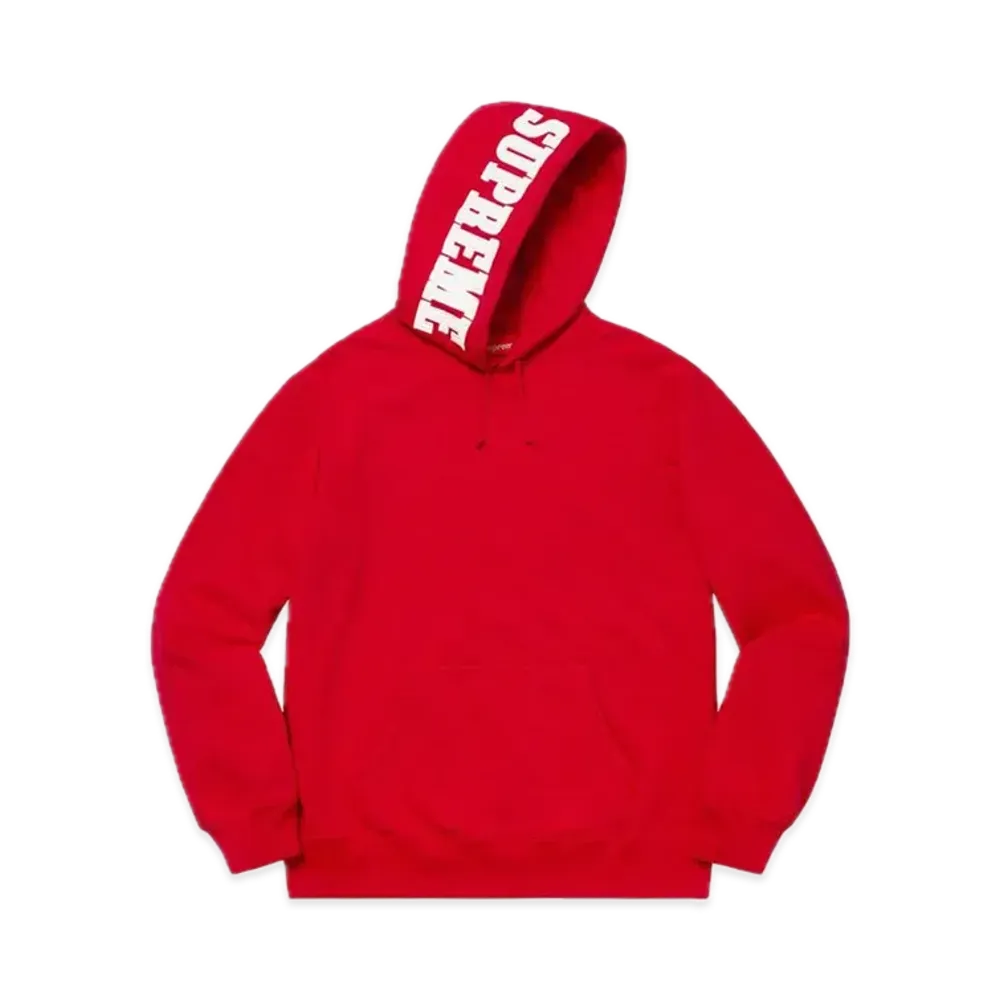 Supreme Mirrored Logo Hooded Sweatshirt "Red"