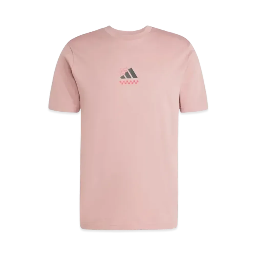adidas Lounge Pizza Graphic Short Sleeve T-Shirt "Warm Clay"