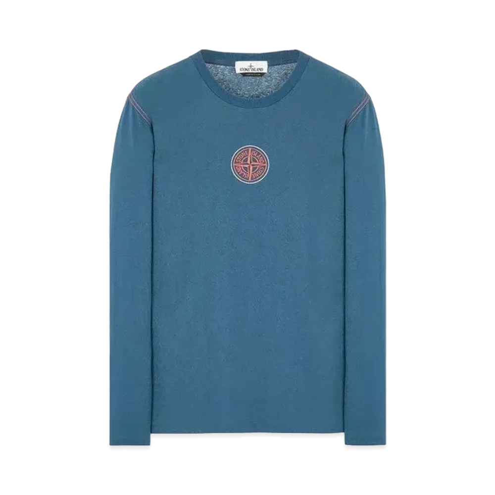 Stone Island 20793 COTTON JERSEY 'ULTRA INSTITUTIONAL TWO' PRINT_REGULAR FIT "Teal"
