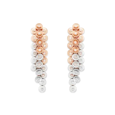 Van Cleef & Arpels Bouton d'or earrings "18K Rose gold/Diamond"