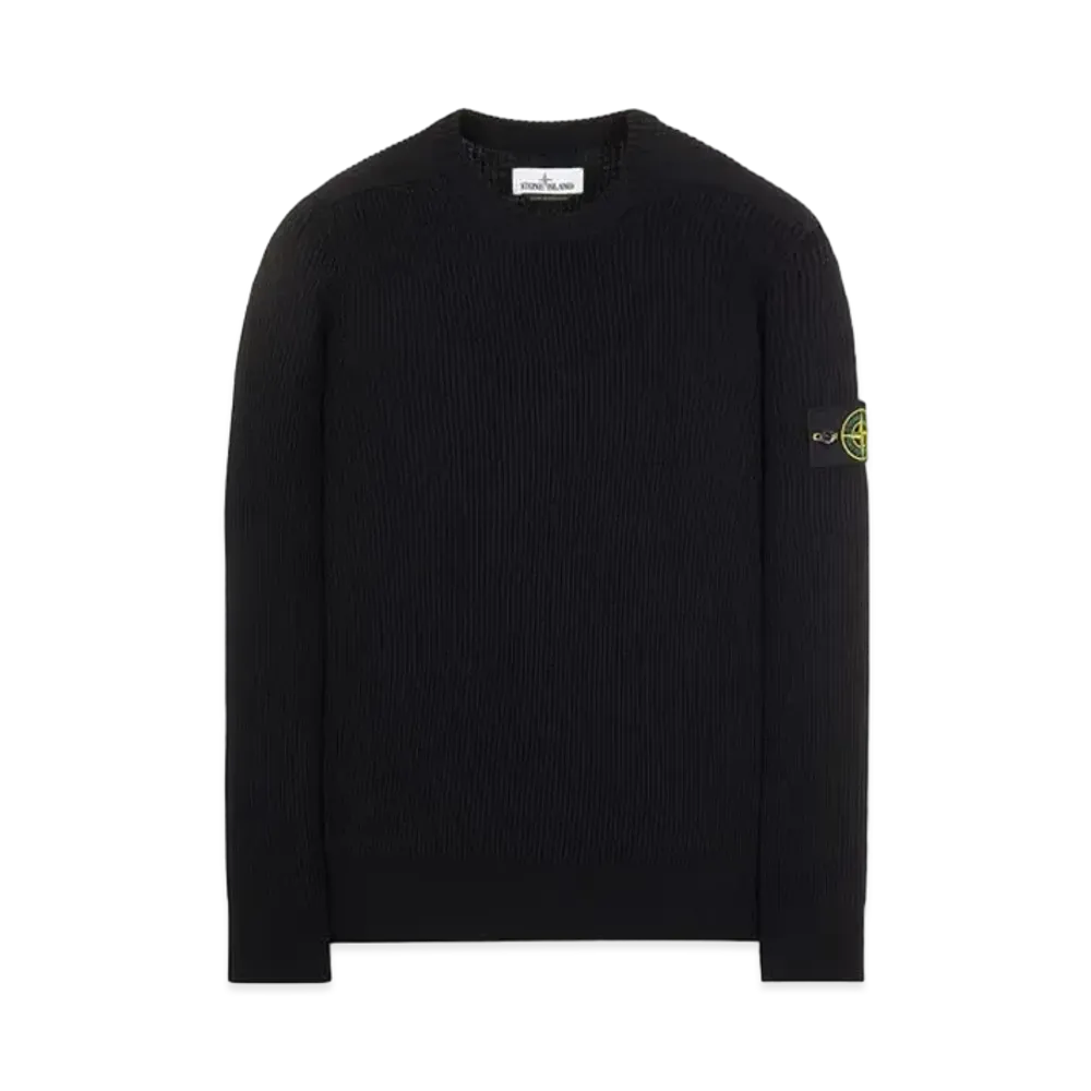 Stone Island 521C2 FULL RIB PURE WOOL "Black"