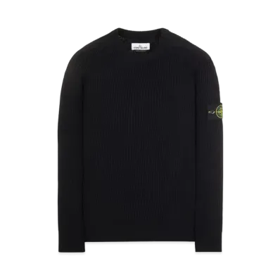 Stone Island 521C2 FULL RIB PURE WOOL "Black"