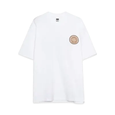 RATS CIRCLE MGM TEE "WHITE x BROWN"