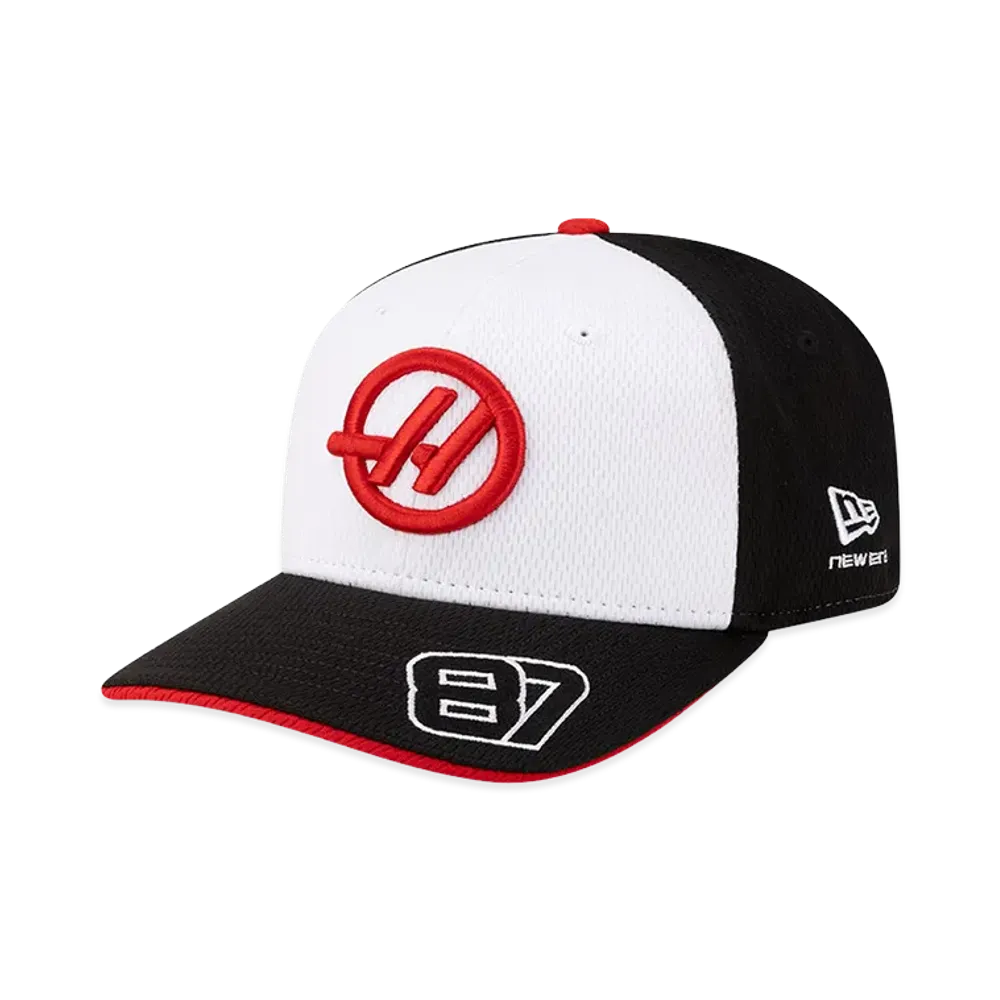 NEW ERA 9Seventy Stretch Snap TGR HAAS F1 Team Ollie Bearman 87 "White/Black"