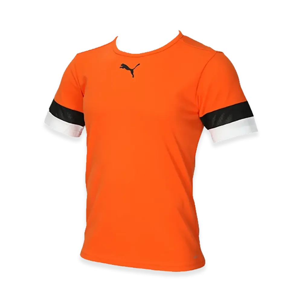 PUMA teamRISE Match Shirt "Golden Poppy/Puma Black"