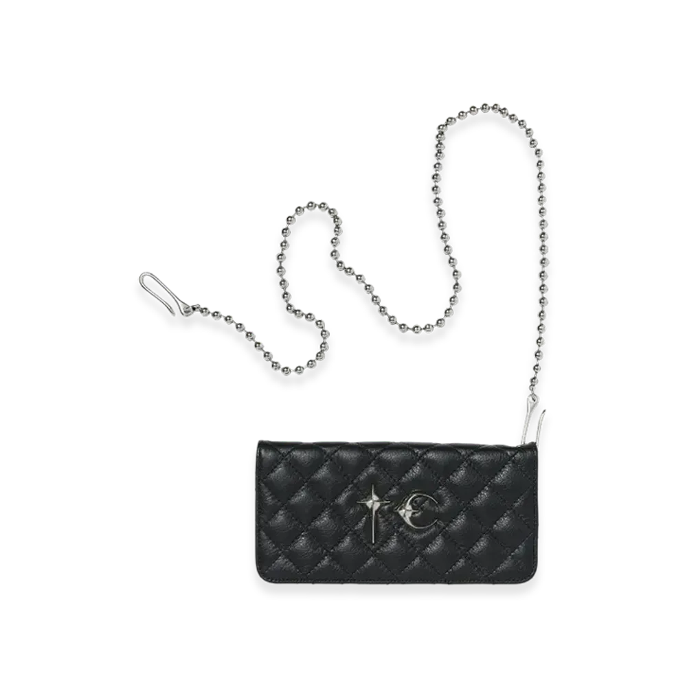 THUG CLUB Chopper Quilted Long Wallet "Black"