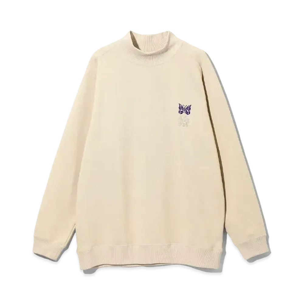 Needles x Sasquatchfabrix. LS Mock Neck Tee "Beige"