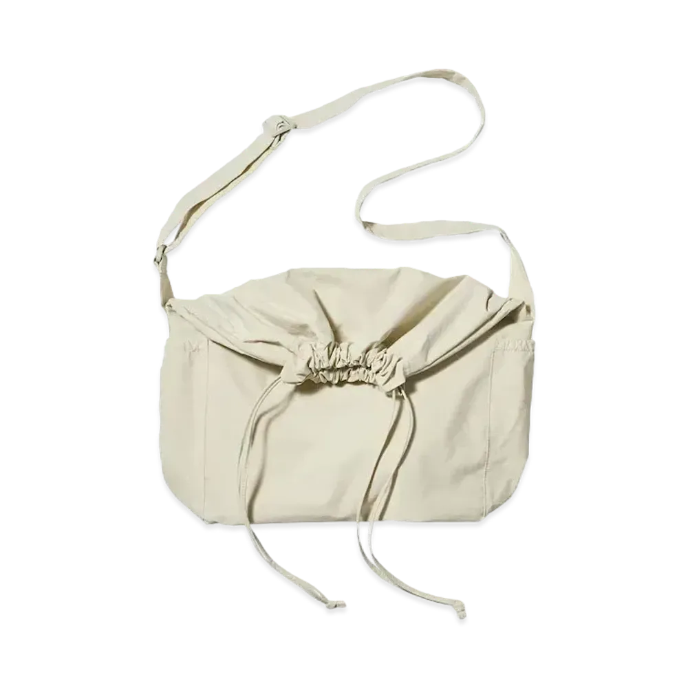 Uniqlo U 24SS Drawstring Shoulder Bag "Natural"