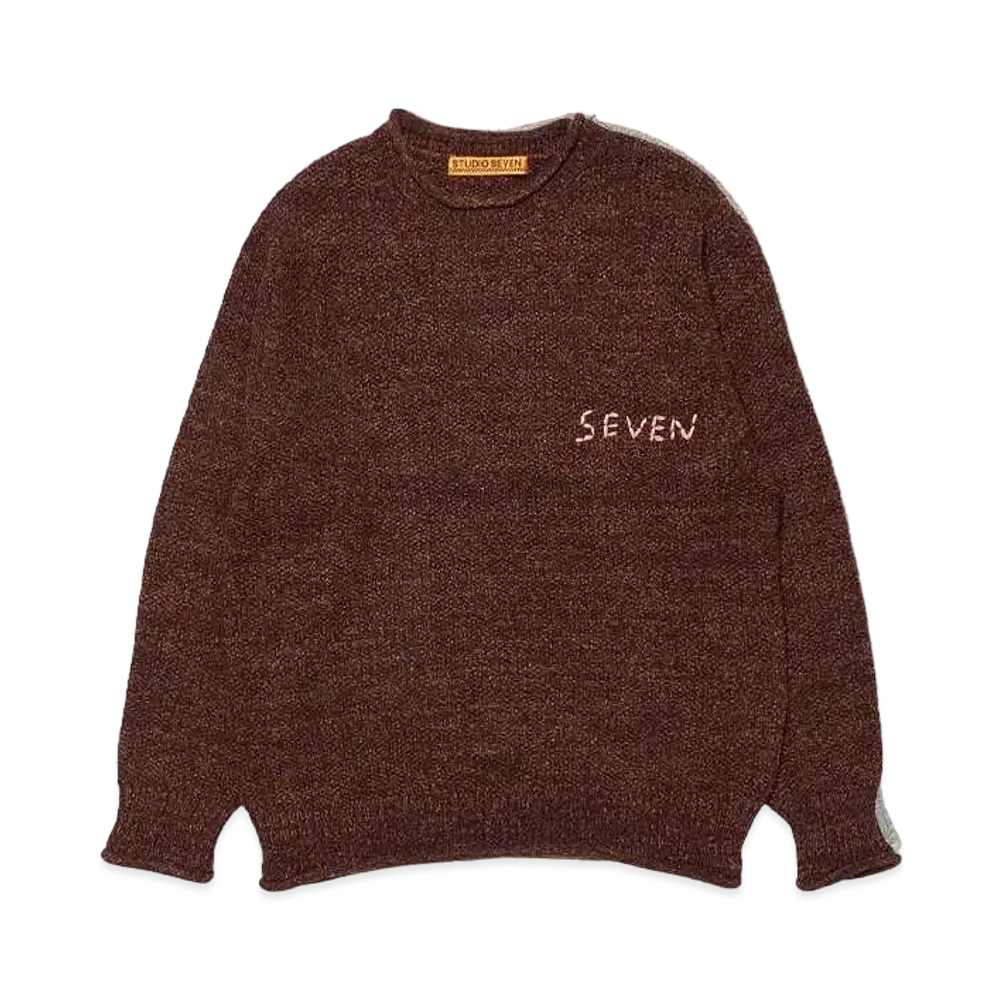 STUDIO SEVEN Roll Neck Knit "BROWN"
