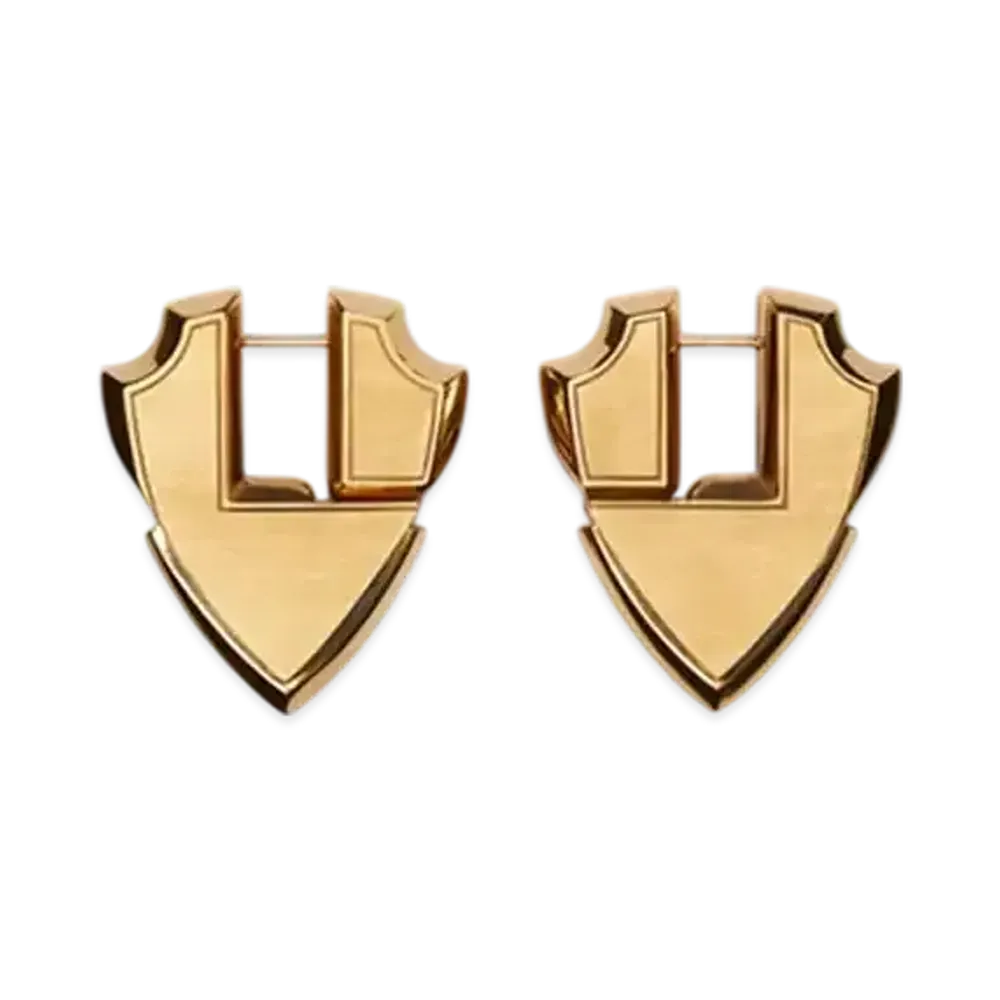 Burberry Shield Earrings "Gold"