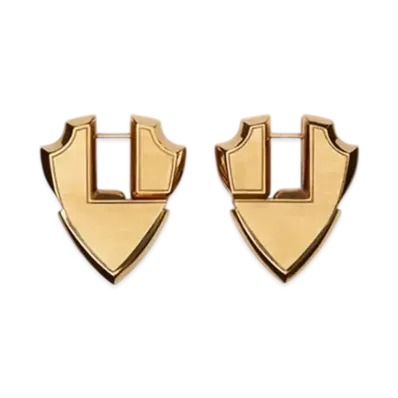 Burberry Shield Earrings "Gold"