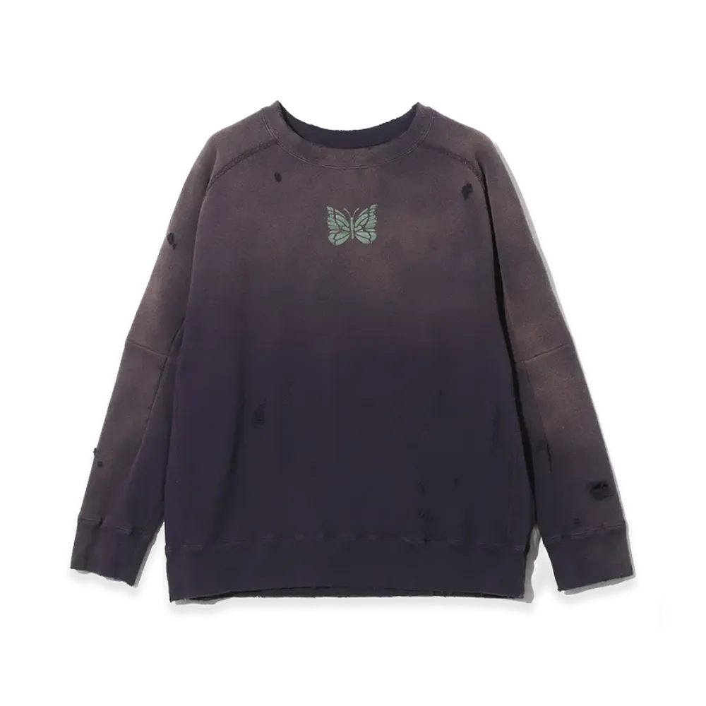 NEEDLES Deconstructed Sweat Shirt "Purple"