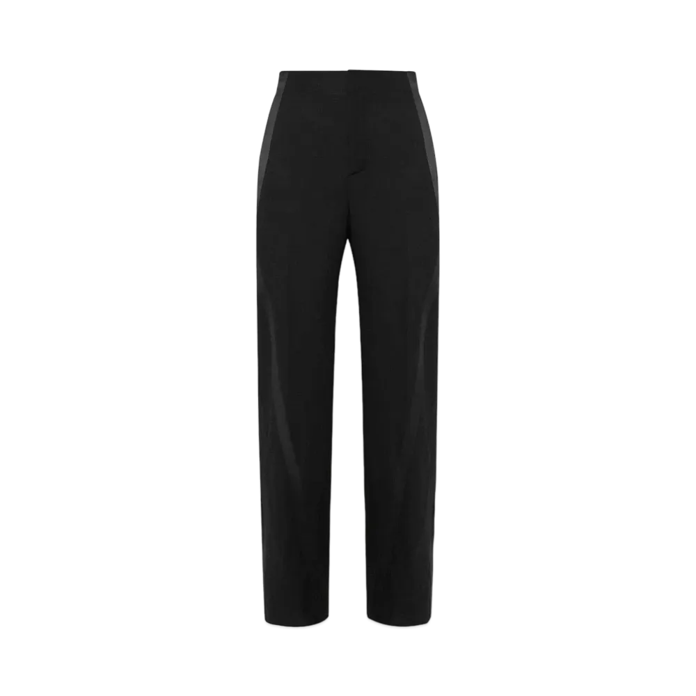 Alexander McQUEEN Twisted Striped Tuxedo Trousers "Black"