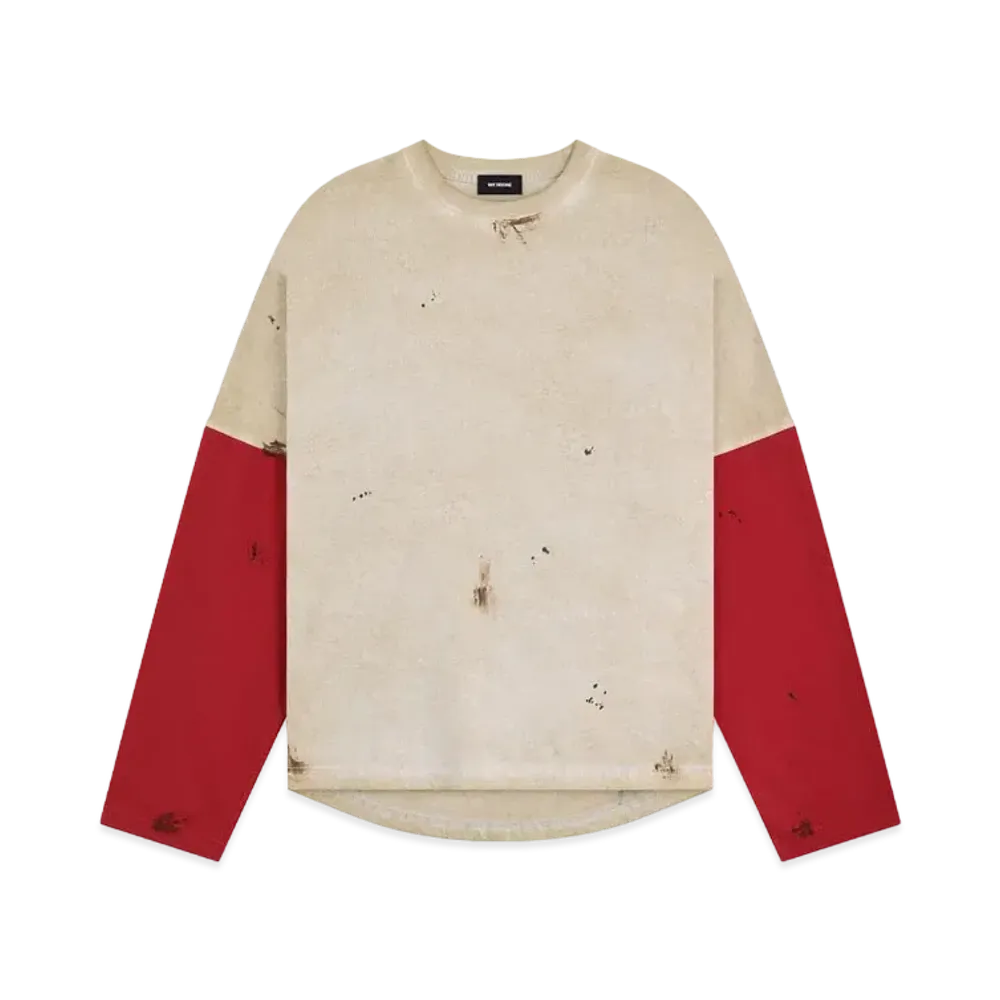 WE11DONE Washed Wide T-shirt "Red"