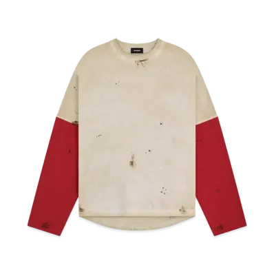 WE11DONE Washed Wide T-shirt "Red"