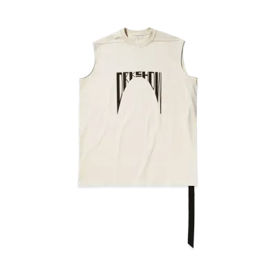RICKOWENS DRKSHDW TARP T "NATURAL/BLACK"