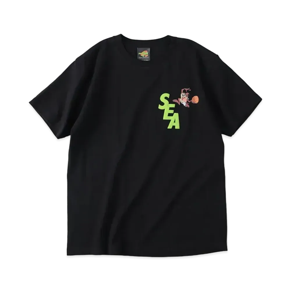 WIND AND SEA SPACE JAM (SPACE JAM-TASMANIAN DEVIL) S/S TEE "Black"