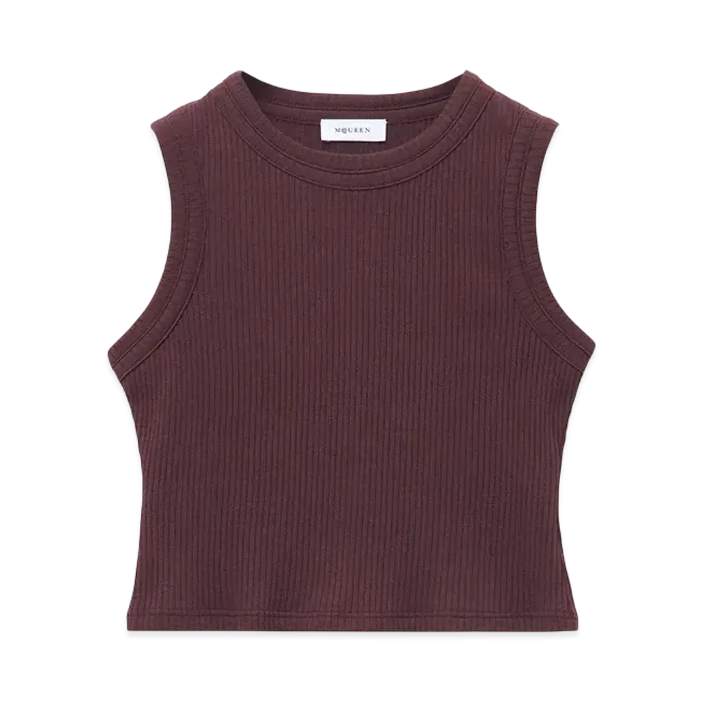 Alexander McQUEEN Tank Top "Burgundy"