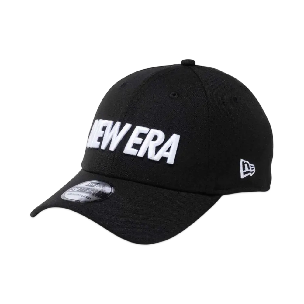 NEW ERA 39Thirty Wordmark Logo "Black/White"